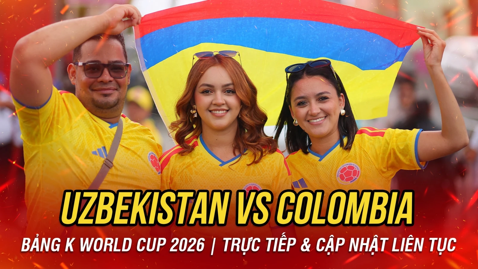 TRỰC TIẾP Uzbekistan 0-0 Colombia bảng K World Cup 2026: James Rodriguez đá chính